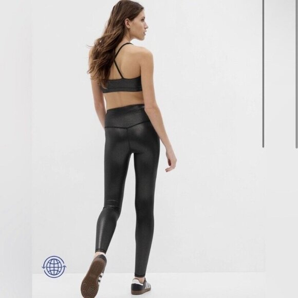 💕NWT Pink GapFit High Rise Power Shine Leggings + Sports Bra - Picture 2 of 5